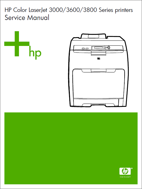 HP Color LaserJet 3000 3600 3800 Service Manual-1